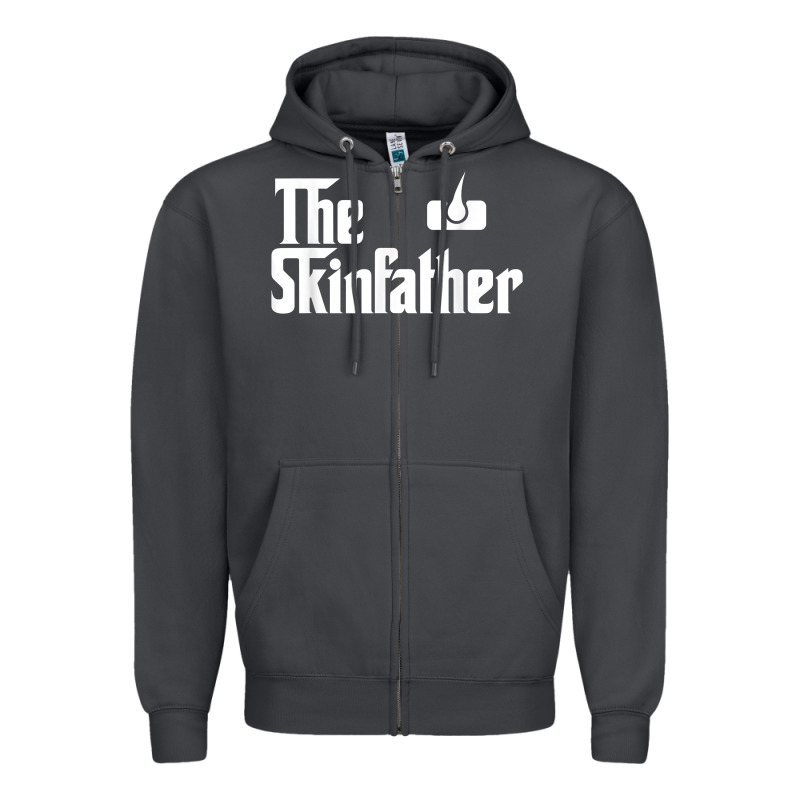 The Skin Father Funny Dermatology Dermatologist Gift Zipper Hoodie by longCreatives | Teevron