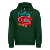 Forest Green call me roses and pink telephone Urban Hoodie - AdoDesignShop