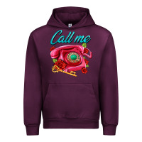 Mauve Wine call me roses and pink telephone Urban Hoodie - AdoDesignShop