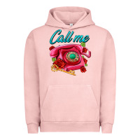 Pigment Salmon call me roses and pink telephone Urban Hoodie - AdoDesignShop