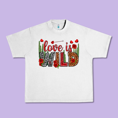 Love Is Wild Valentine's Day Urban Heavy Tee Designed By Howdyjamesfarm