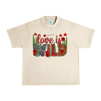 Sandshell Love is wild Valentine's Day Urban Heavy Tee - HowdyJamesFarm