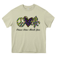 Mossy mardi gras love peace Heavy Core Tee - Bettercallsaul