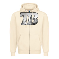 Sandshell TB Tampa Bay City Skyline of Tampa Bay, Florida Zipper Hoodie - longCreatives