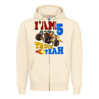 Sandshell i'am five truck yeah Zipper Hoodie - Artiststas