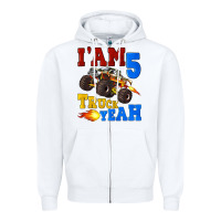 White i'am five truck yeah Zipper Hoodie - Artiststas