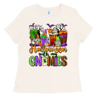 Halloween With My Gnomies Coffee Cups Ladies Tee | Teevron