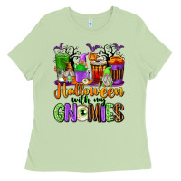 Matcha Halloween with My Gnomies Coffee Cups Ladies Tee - texasbilliewilder