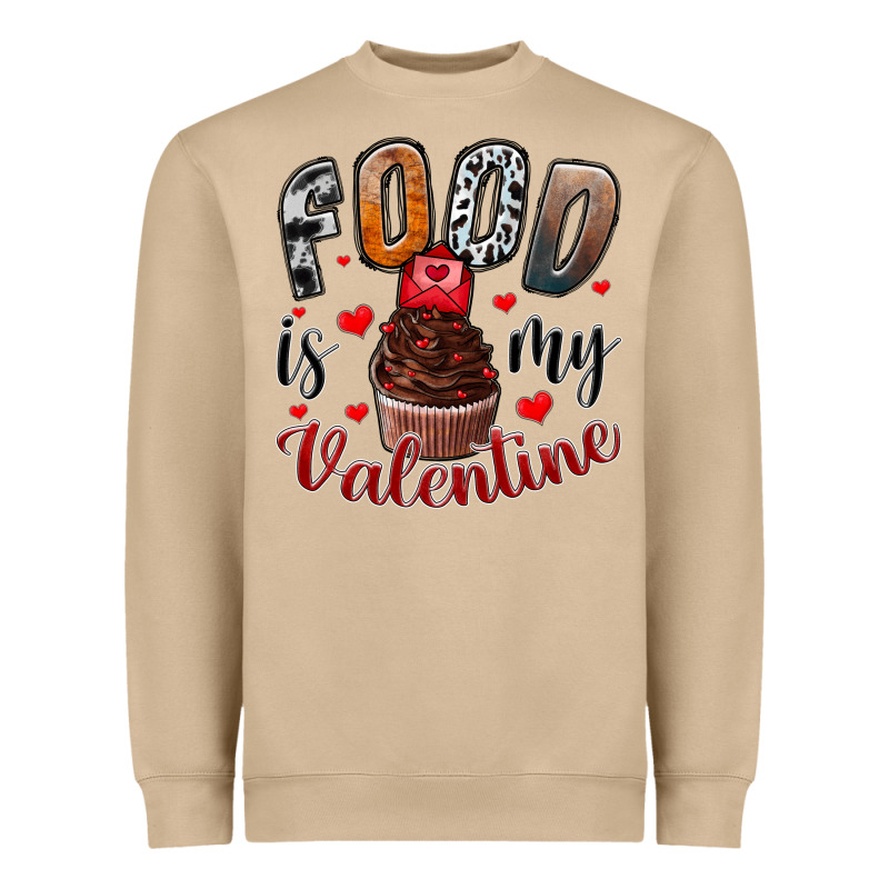 Food İs My Valentine Heavyweight Sweatshirt by SublimationCraftShop | Teevron