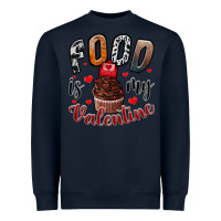Navy Food İs My Valentine Heavyweight Sweatshirt - SublimationCraftShop