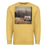 Antique Gold Twin Peaks City Limits Welcome Sign Vintage Premium Sweatshirt - longCreatives