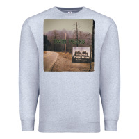 Heather Grey Twin Peaks City Limits Welcome Sign Vintage Premium Sweatshirt - longCreatives