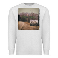 Oatmeal Heather Twin Peaks City Limits Welcome Sign Vintage Premium Sweatshirt - longCreatives