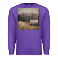 Purple Twin Peaks City Limits Welcome Sign Vintage Premium Sweatshirt - longCreatives