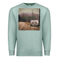 Seafoam Twin Peaks City Limits Welcome Sign Vintage Premium Sweatshirt - longCreatives