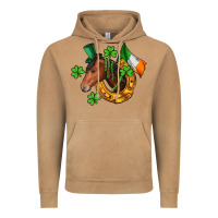 Vintage Camel Horse with horseshoe St. Patrick's Vintage Hoodie - CowGirlArtShop
