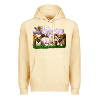 Pina Colada Mom With White Chester Pig And Baby Pig Premium Hoodie - LillyAllenDesigns