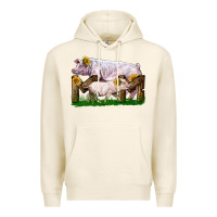 Tofu Mom With White Chester Pig And Baby Pig Premium Hoodie - LillyAllenDesigns