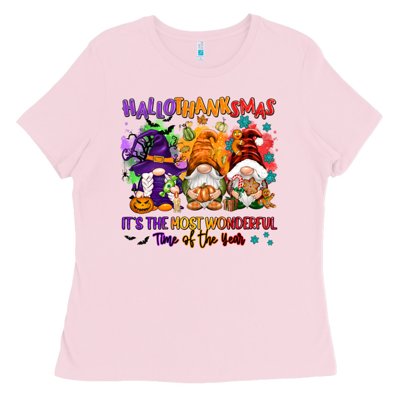 Hallothanksmas It's The Most Wonderful Time Of The Ladies Tee by NancyCooperArtShop | Teevron
