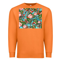 Carrot flamingos with leaves Premium Sweatshirt - BarkalooDesign