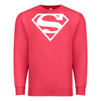Cardinal Supergirl White & Pink Shield Premium Sweatshirt - longCreatives
