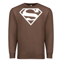 Chestnut Supergirl White & Pink Shield Premium Sweatshirt - longCreatives