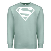 Seafoam Supergirl White & Pink Shield Premium Sweatshirt - longCreatives