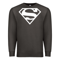 Smoke Supergirl White & Pink Shield Premium Sweatshirt - longCreatives