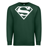 Sports Green Supergirl White & Pink Shield Premium Sweatshirt - longCreatives