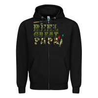 Black reel great papa Zipper Hoodie - Artiststas