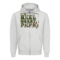 Dove Grey reel great papa Zipper Hoodie - Artiststas