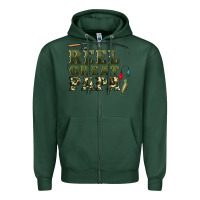 Sports Green reel great papa Zipper Hoodie - Artiststas