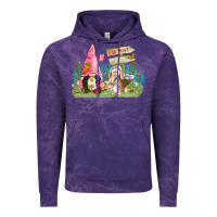 Cloud Purple Easter gnome and rabbit egg hunt  Easter Day Vintage Hoodie - CowGirlArtShop
