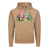 Vintage Coffee Easter gnome and rabbit egg hunt  Easter Day Vintage Hoodie - CowGirlArtShop