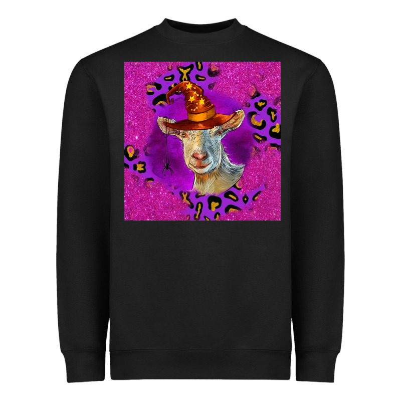 Halloween Saanen Goat Heavyweight Sweatshirt by LillyAllenDesigns | Teevron