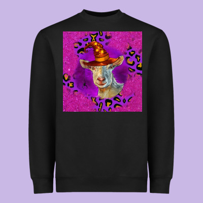 Halloween Saanen Goat Heavyweight Sweatshirt Designed By Lillyallendesigns