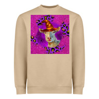 Mushroom Halloween Saanen Goat Heavyweight Sweatshirt - LillyAllenDesigns