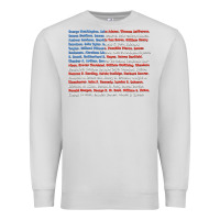 Dove Grey List of Presidents of the United States, Gift Premium Sweatshirt - longCreatives