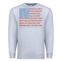 Heather Grey List of Presidents of the United States, Gift Premium Sweatshirt - longCreatives
