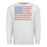 Oatmeal Heather List of Presidents of the United States, Gift Premium Sweatshirt - longCreatives