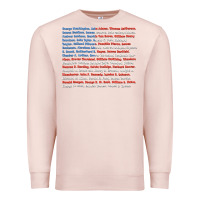 Pale Pink List of Presidents of the United States, Gift Premium Sweatshirt - longCreatives