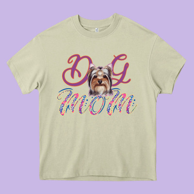 Dog Mom Heavy Core Tee Designed By Bettercallsaul