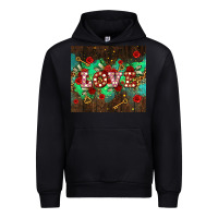 Black love  and leopard with keys Urban Hoodie - AdoDesignShop