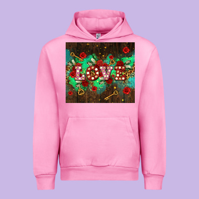 Love  And Leopard With Keys Urban Hoodie Designed By Adodesignshop