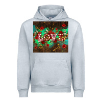 Heather Grey love  and leopard with keys Urban Hoodie - AdoDesignShop