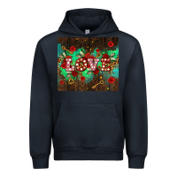 Navy love  and leopard with keys Urban Hoodie - AdoDesignShop