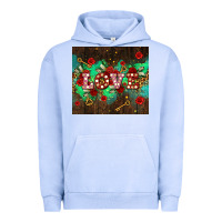 Pigment Grape Ice love  and leopard with keys Urban Hoodie - AdoDesignShop