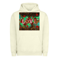 Pigment Pistachio love  and leopard with keys Urban Hoodie - AdoDesignShop