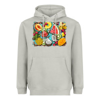 Moon Dust summer fruits background Heavyweight Hoodie - BarkalooDesign