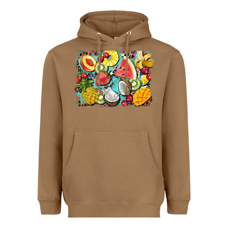 Summer Fruits Background Heavyweight Hoodie by BarkalooDesign | Teevron